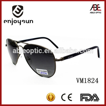 high quality unisex black color metal sunglasses with UV400
